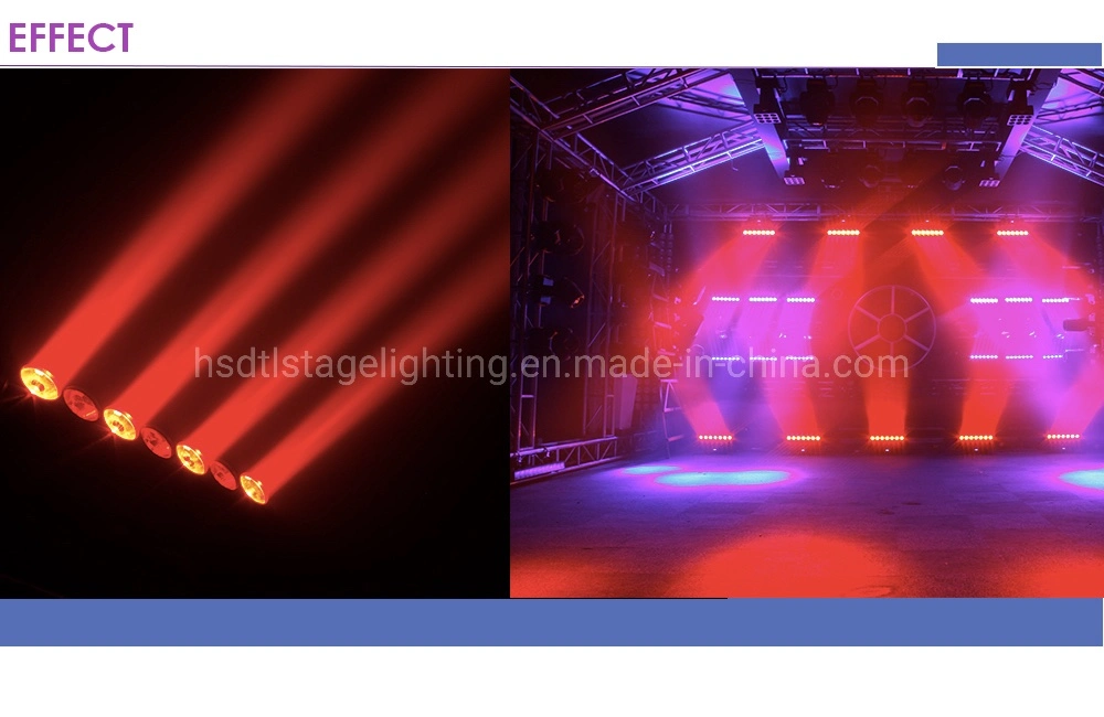 7X15W RGBW 4 in 1 Continue Rotation Pixel Bar LED Wash Moving Head