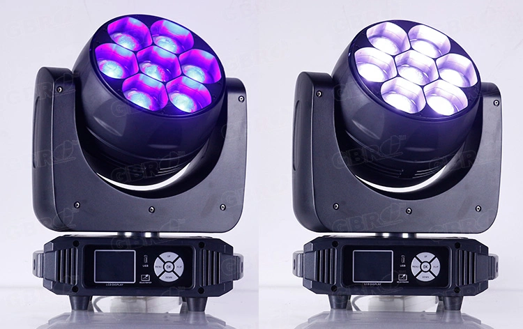 Gbr-Wl740 Stage Lighting 7X40W Zoom Wash Moving Head LED