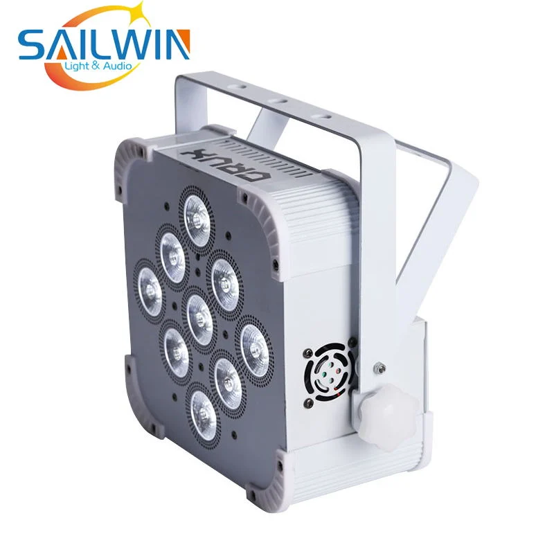 Hex 9*18W 6in1 Rgbaw UV LED Slim PAR Light LED Flat PAR Can