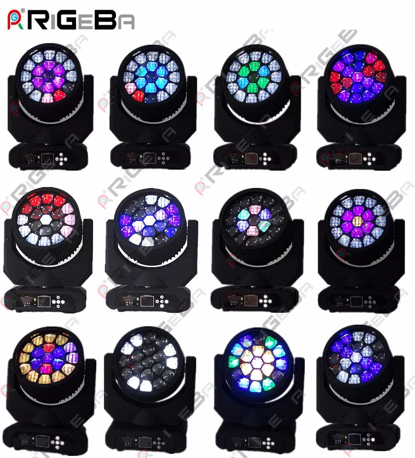 Newest 19LEDs 12W RGBW 4in1 Indoor LED Moving Head Light