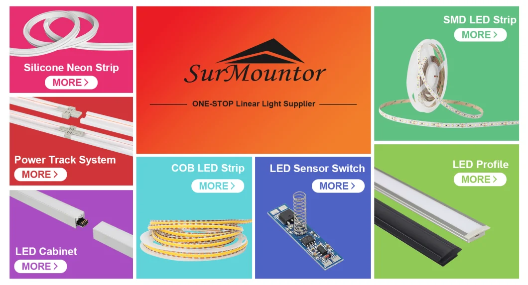 Project Hot Sale Opal Diffuser LED Mounting Channel Aluminum Profile